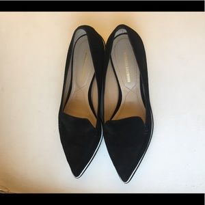 NICHOLAS KIRKWOOD Black Suede Flats